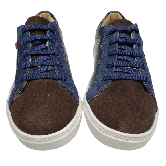 Marc Joseph | NIB Metropolitan Floral Napa Leather Low Top Sneakers Girl's 13 - Picture 4 of 15